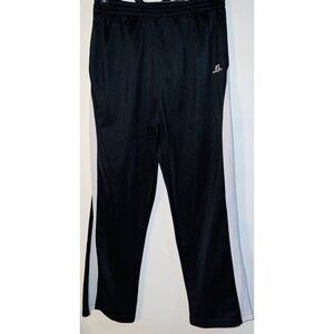 Russell Athletic Youth Boys Activewear Pants 18/20 Black Red Polyester & Spandex